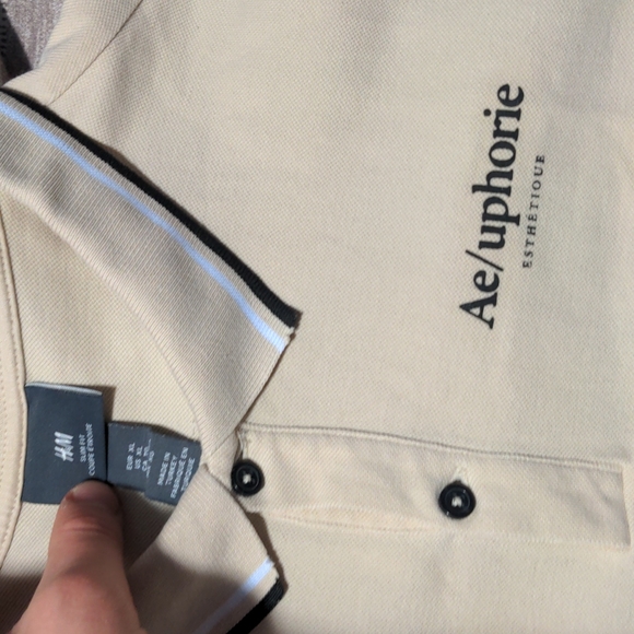 H&M Polo, Slim fit, XL - Picture 2 of 3